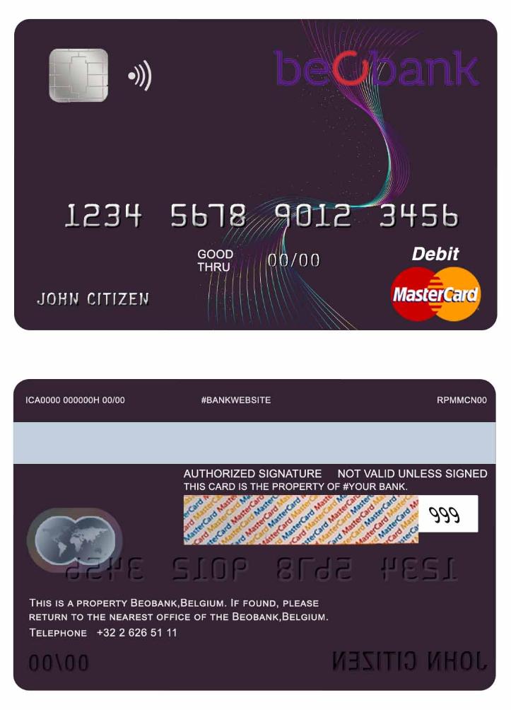 Belgium Beobank mastercard